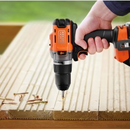 Black & Decker BCD383XN-XJ Aku wiertarko-wkrętarka udarowa(45 Nm/18 V/bez aku i ładowarki)